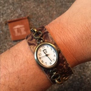 Lenny & Eva watch with leather bracelet